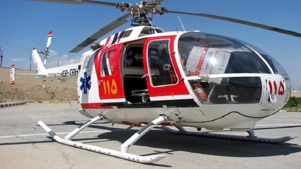 امداد هوایی برای انتقال دو بیمار از شهرضا به اصفهان